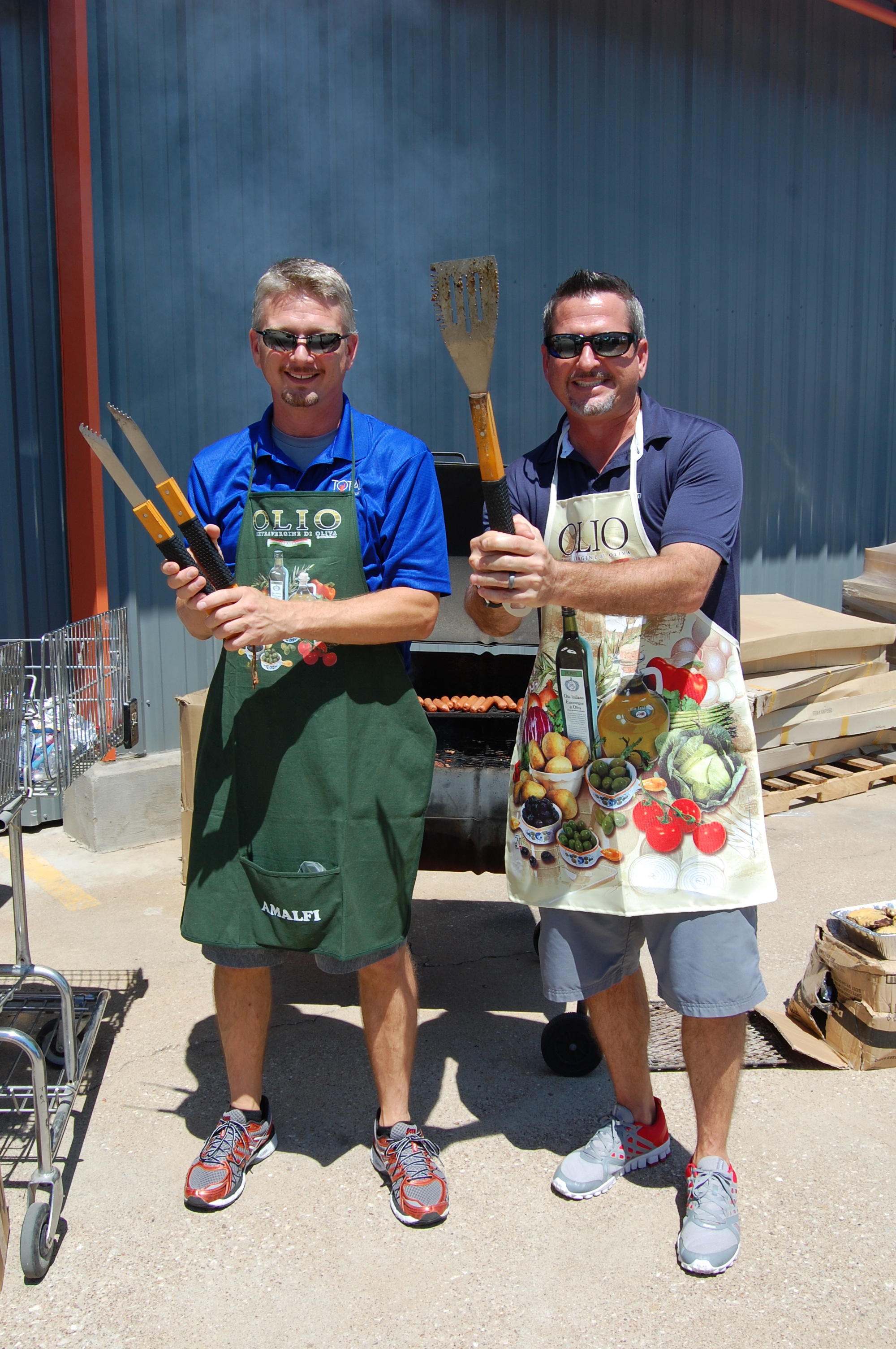 TPS owners and grill masters Chris & Jeff Moses