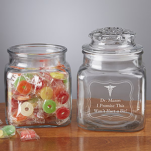 Medical Office Personalized Treat Jar